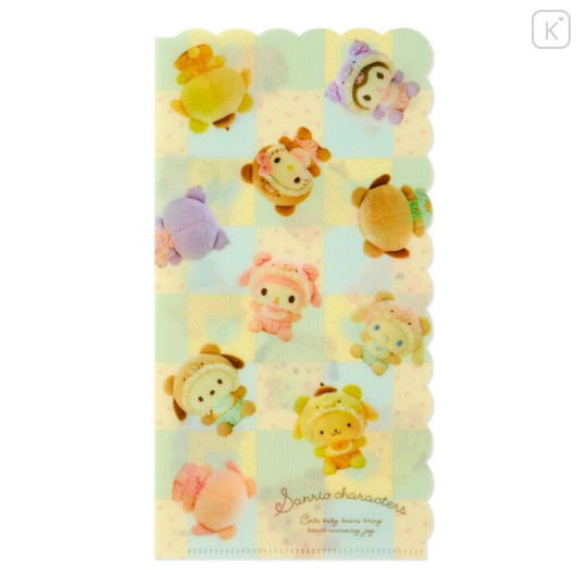 Japan Sanrio Original Clear File Set - Latte Bear Baby - 4