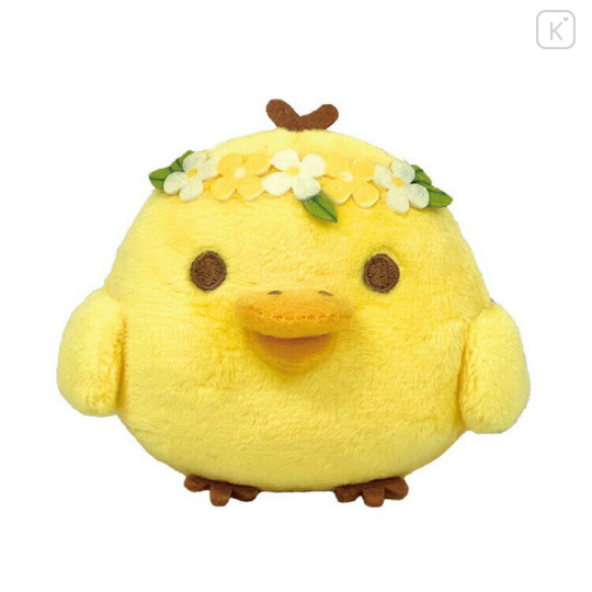 Japan San-X Play Charm Phone Holder - Kiiroitori : Flower - 1