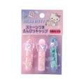 Japan Sanrio Original Pencil Cap 3pcs Set - Hello Kitty / Sparkling Stone - 2
