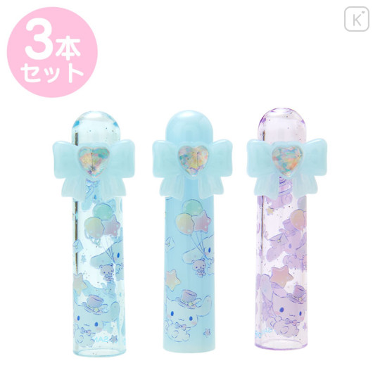 Japan Sanrio Original Pencil Cap 3pcs Set - Cinnamoroll / Sparkling Stone - 1