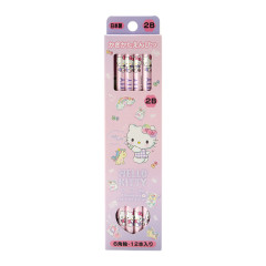 Japan Sanrio Original 2B Pencil 12pcs Set - Hello Kitty