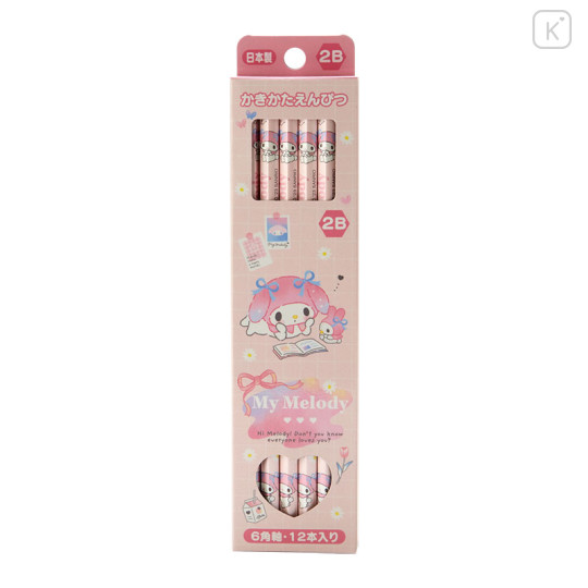 Japan Sanrio Original 2B Pencil 12pcs Set - My Melody - 1