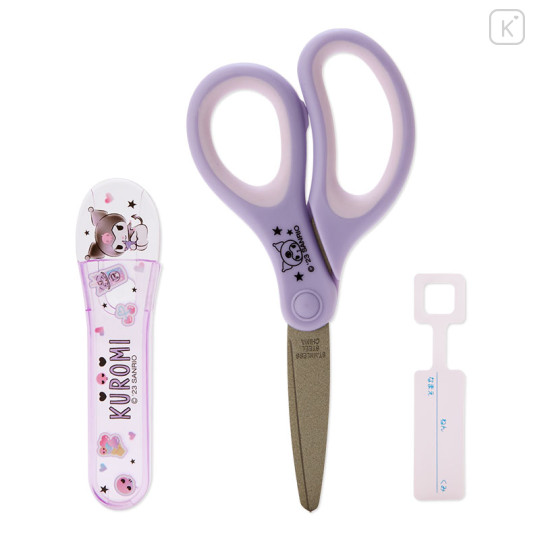 Japan Sanrio Original Scissors with Cap - Kuromi - 2