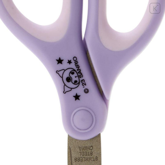 Japan Sanrio Original Scissors with Cap - Kuromi - 4