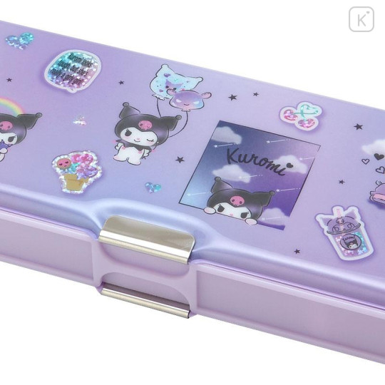 Japan Sanrio Original Double-sided Pencil Case - Kuromi - 6