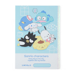 Sanrio notebook 2023 notebook system notebook weekly monthly 6-hole  synthetic leather Little Twin Stars kikilala ruler index sticker mount 4  zipper
