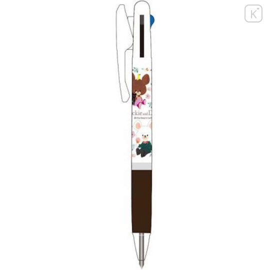 Japan The Bears School Jetstream 3 Color Multi Ballpoint Pen - Hanging Crown Jackie & David - 1