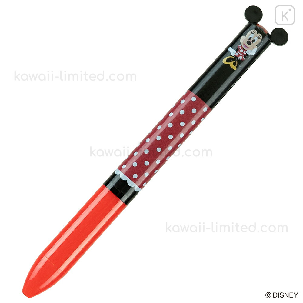 Japan Disney Two Color Mimi Pen - Minnie Mouse : Character