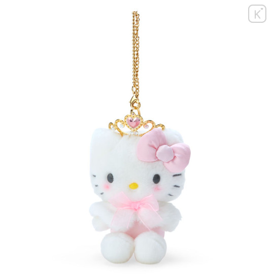 Japan Sanrio Original Bag Charm Mascot Holder - Hello Kitty : Exciting Tiara - 1