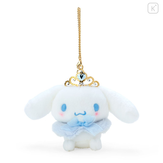 Japan Sanrio Original Bag Charm Mascot Holder - Cinnamoroll : Exciting Tiara - 1