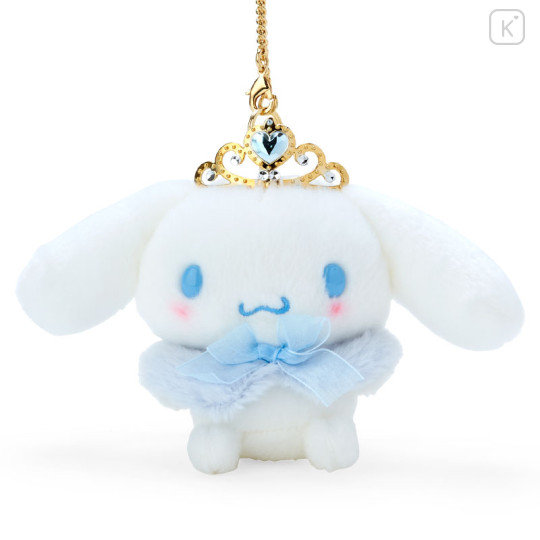 Japan Sanrio Original Bag Charm Mascot Holder - Cinnamoroll : Exciting Tiara - 2