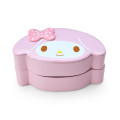 Japan Sanrio Original Face Shaped Accessory Tray 2 Tiers - My Melody - 1
