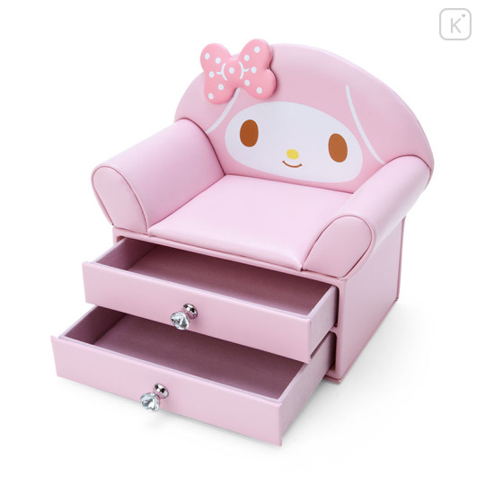 Japan Sanrio Original Sofa Shaped Accessory Case 2 Tiers - My Melody - 3