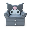 Japan Sanrio Original Sofa Shaped Accessory Case 2 Tiers - Kuromi - 1