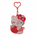 Japan Sanrio Original Glitter Deco Key Holder - Hello Kitty - 1