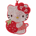 Japan Sanrio Original Glitter Deco Key Holder - Hello Kitty - 3