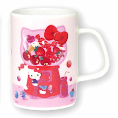 Japan Sanrio Ceramic Mug - Hello Kitty Pink / 50th Anniversary