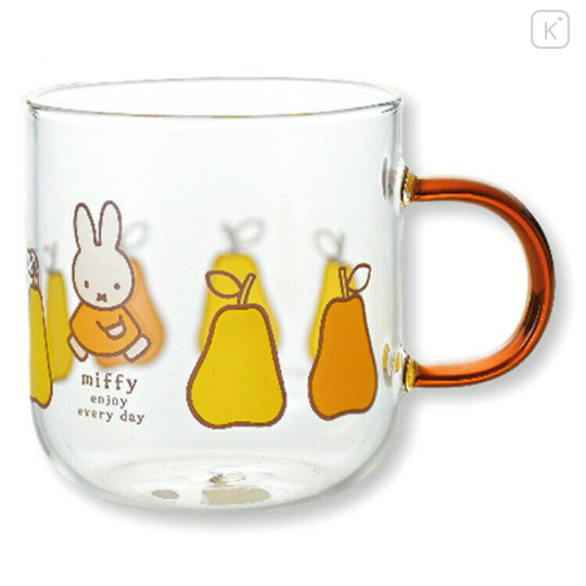 Japan Miffy Glass Mug - Miffy / Pear - 1