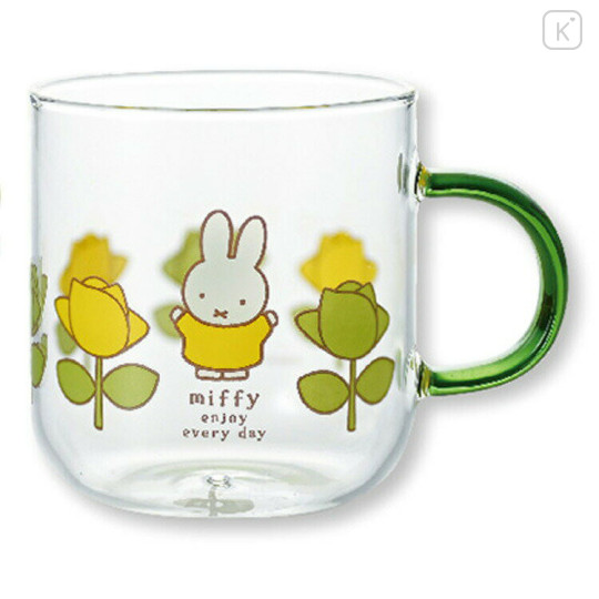 Japan Miffy Glass Mug - Miffy / Rose - 1