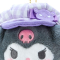 Japan Sanrio Mascot Holder - Kuromi / Gingham Casquette - 4