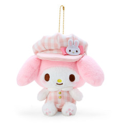 Japan Sanrio Mascot Holder - My Melody / Gingham Casquette