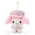 Japan Sanrio Mascot Holder - My Melody / Gingham Casquette - 1