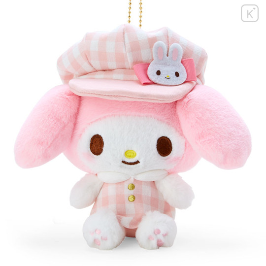 Japan Sanrio Mascot Holder - My Melody / Gingham Casquette - 2
