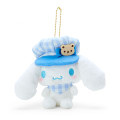 Japan Sanrio Mascot Holder - Cinnamoroll / Gingham Casquette - 1