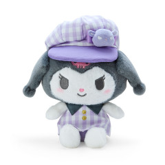 Japan Sanrio Mascot Plush Toy (S) - Kuromi / Gingham Casquette