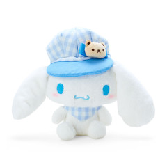 Japan Sanrio Mascot Plush Toy (S) - Cinnamoroll / Gingham Casquette