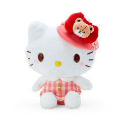 Japan Sanrio Mascot Plush Toy (S) - Hello Kitty / Gingham Casquette