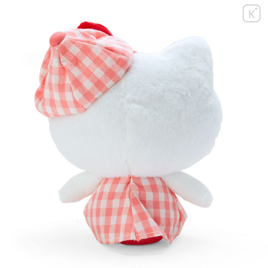 Japan Sanrio Plush Toy (S) - Hello Kitty / Gingham Casquette - 2