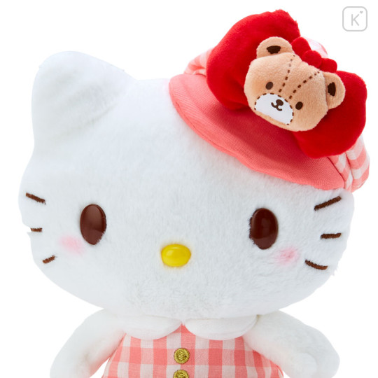 Japan Sanrio Plush Toy (S) - Hello Kitty / Gingham Casquette - 3