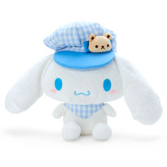 Japan Sanrio Mascot Plush Toy (M) - Cinnamoroll / Gingham Casquette