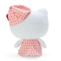 Japan Sanrio Mascot Plush Toy (M) - Hello Kitty / Gingham Casquette - 2