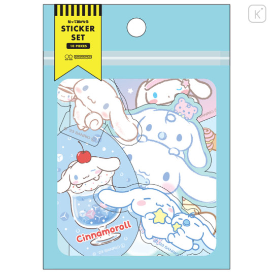 Japan Sanrio Vinyl Deco Sticker Set - Cinnamoroll / Laptop Tablet - 1