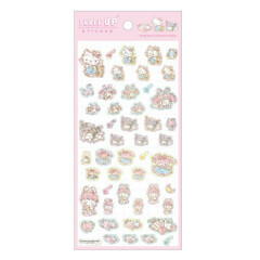 Japan Sanrio Sparkling Hologram Sticker - Girl Characters / Three Up