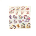 Japan Peanuts Sparkling Hologram Sticker - Snoopy & Friends / Three Up - 2
