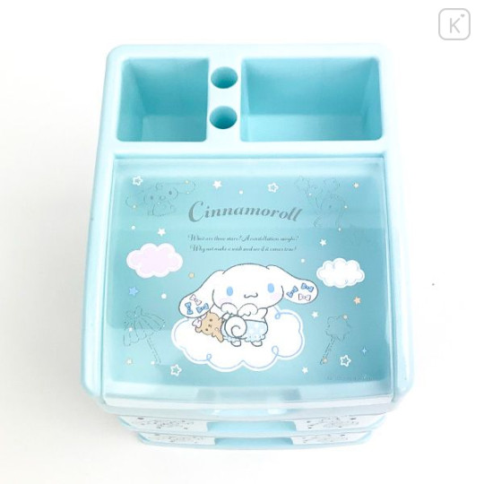 Japan Sanrio Plastic Chest 2 Tier - Cinnamoroll / Good Night - 5