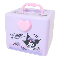 Japan Sanrio Portable Accessory Case (M) - Kuromi / Purple