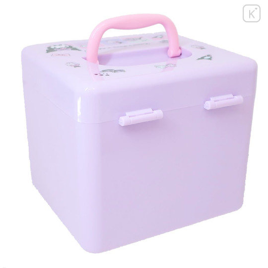 Japan Sanrio Portable Accessory Case (M) - Kuromi : Purple - 2