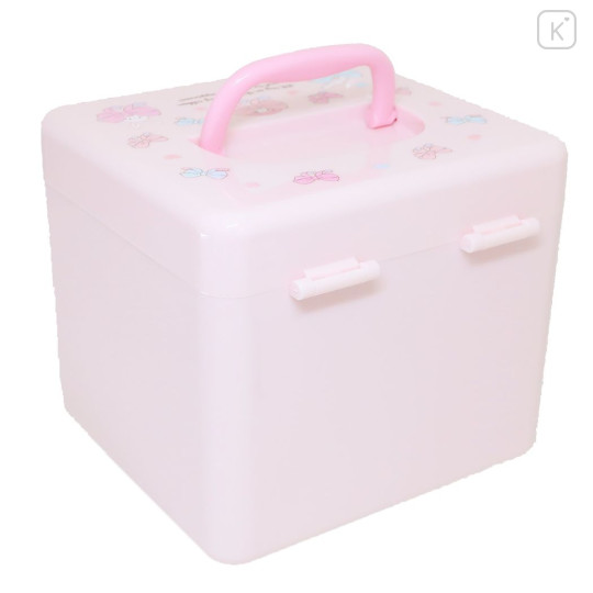 Japan Sanrio Portable Accessory Case (M) - My Melody & Cinnamoroll & Wish Me Mell : Pink - 2