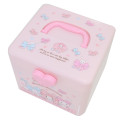 Japan Sanrio Portable Accessory Case (M) - My Melody & Cinnamoroll & Wish Me Mell : Pink - 3
