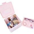 Japan Sanrio Portable Accessory Case (M) - My Melody & Cinnamoroll & Wish Me Mell : Pink - 4
