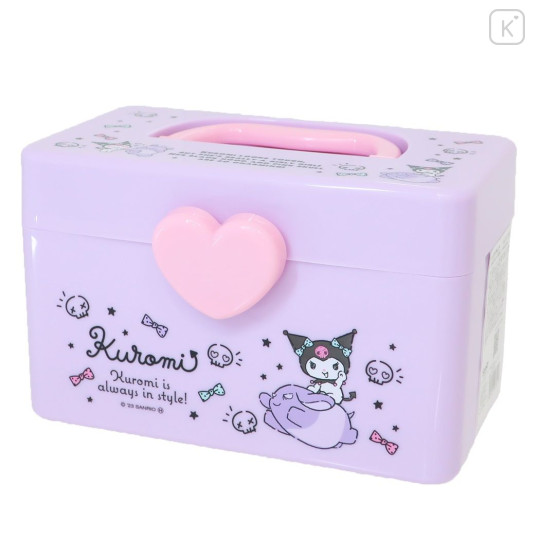 Japan Sanrio Portable Accessory Case (S) - Kuromi / Purple - 1