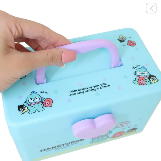 Japan Sanrio Portable Accessory Case (S) - Hangyodon : Blue - 3