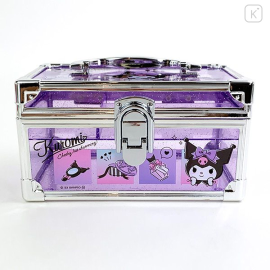 Japan Sanrio Portable Accessory Case (S) - Kuromi / Transparent - 2