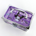 Japan Sanrio Portable Accessory Case (S) - Kuromi / Transparent - 3