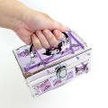 Japan Sanrio Portable Accessory Case (S) - Kuromi / Transparent - 6