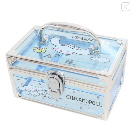 Japan Sanrio Portable Accessory Case (S) - Cinnamoroll : Transparent - 1